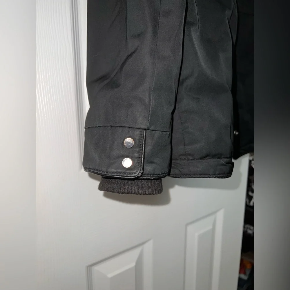 Zara Black Removable Hoodie Winter Jacket Coat, Size S - Picture 4 of 6